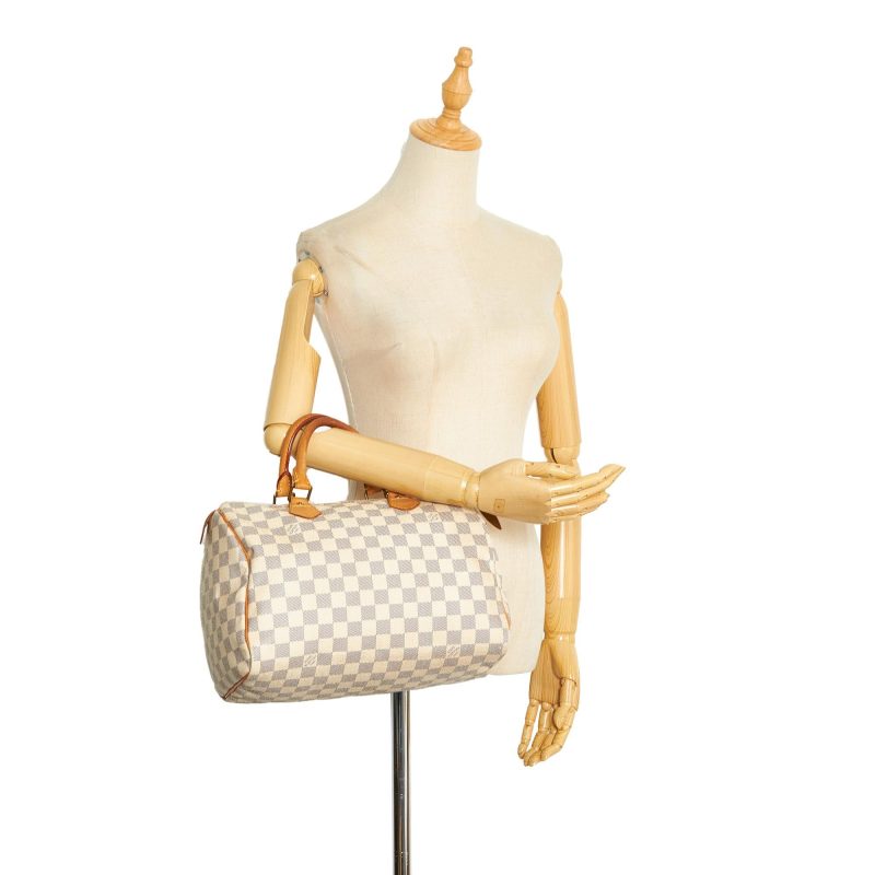 Louis Vuitton Damier Azur Speedy 30 (SHG-TGsZpF) - Image 4