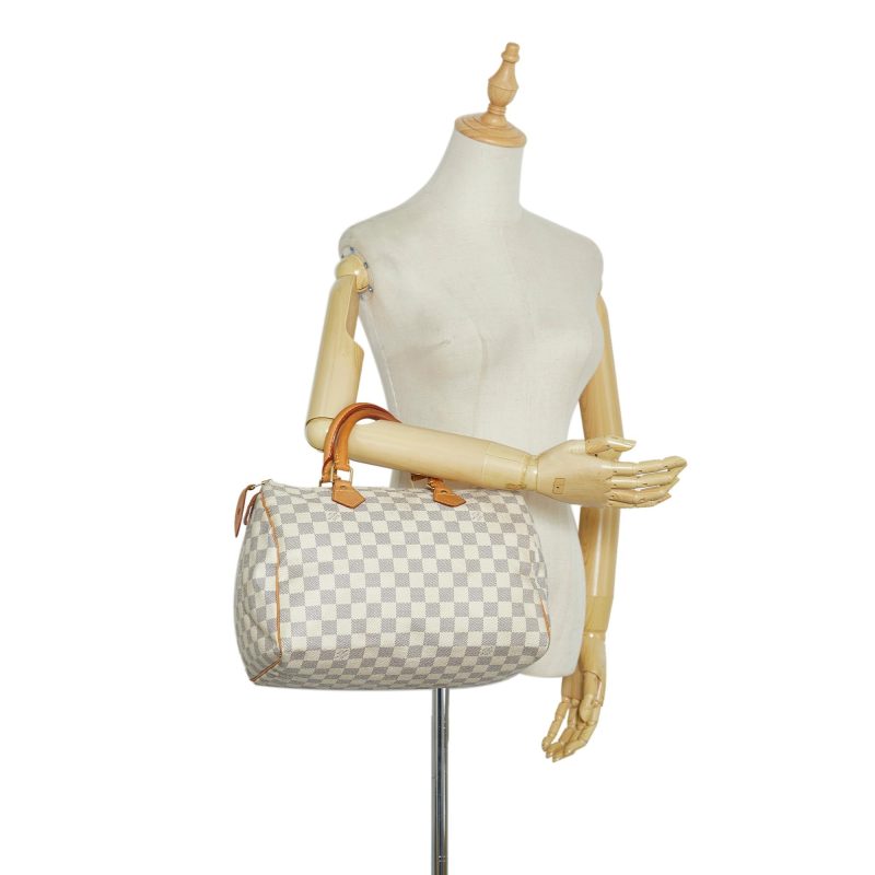 Louis Vuitton Damier Azur Speedy 30 (SHG-1XgZWR) - Image 4