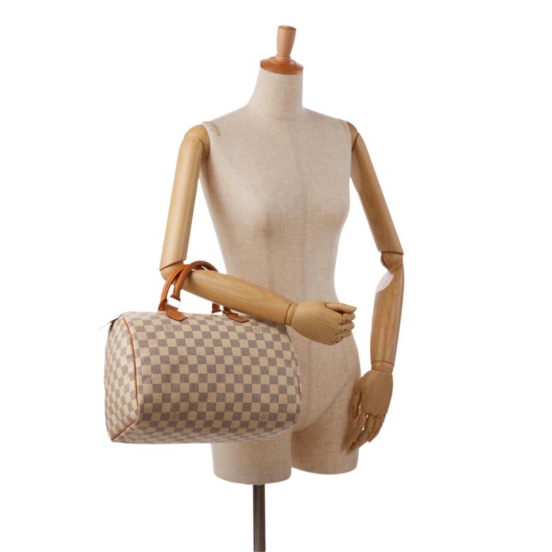 Louis Vuitton Damier Azur Speedy 30 (SHG-P5jYVD) - Image 4