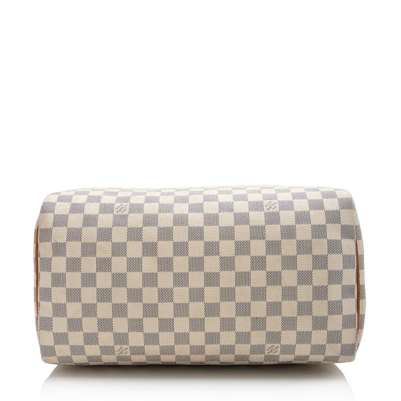 Louis Vuitton Damier Azur Speedy 35 Satchel (SHF-21907) - Image 3