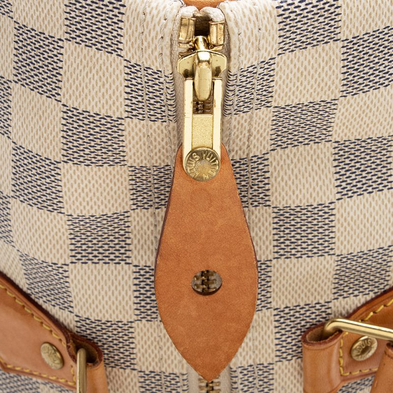 Louis Vuitton Damier Azur Speedy 35 Satchel (SHF-21907) - Image 8