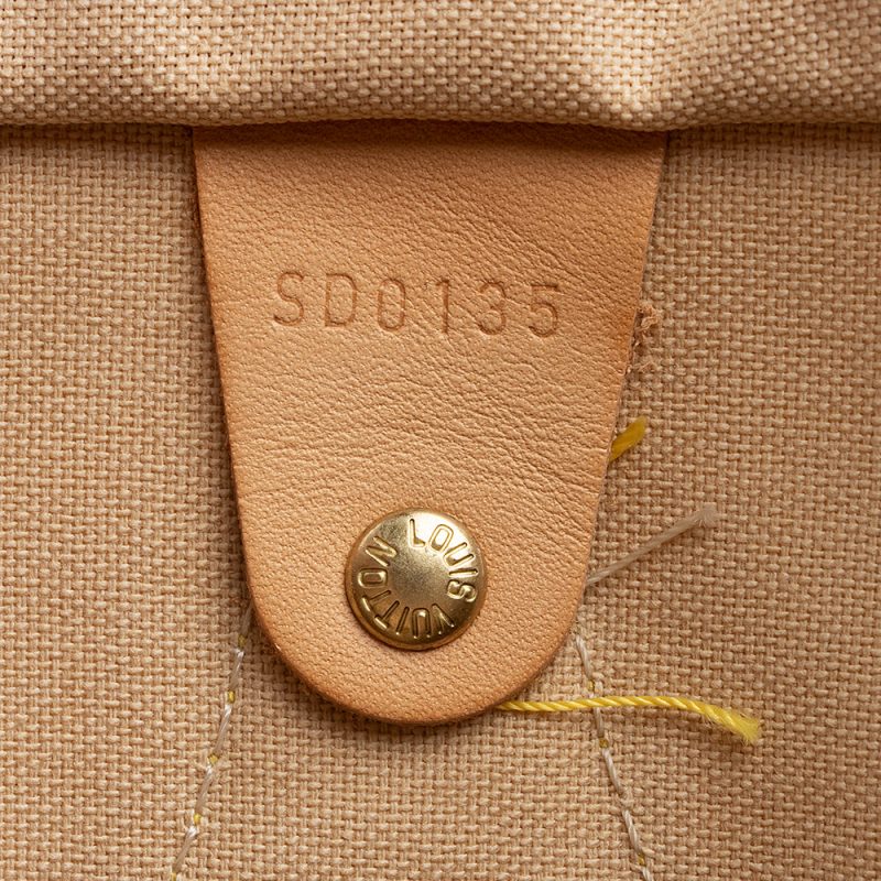 Louis Vuitton Damier Azur Speedy 35 Satchel (SHF-21907) - Image 5
