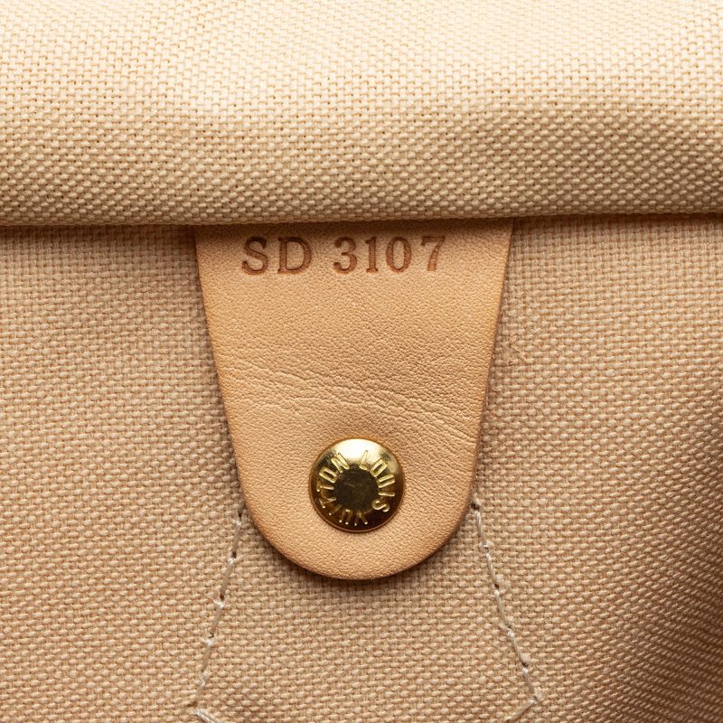 Louis Vuitton Damier Azur Speedy 35 Satchel (SHF-Sjma9Y) - Image 5