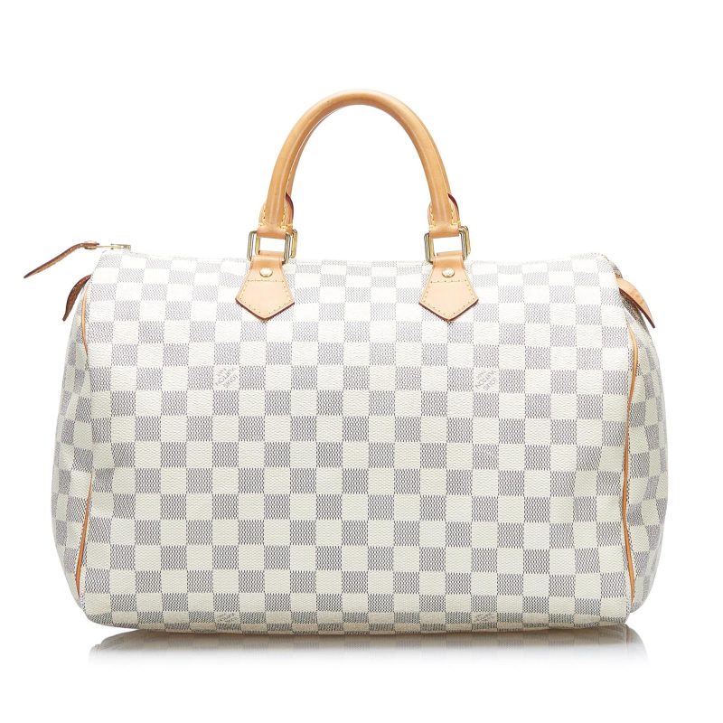 Louis Vuitton Damier Azur Speedy 35 (SHG-tygh9g) - Image 2