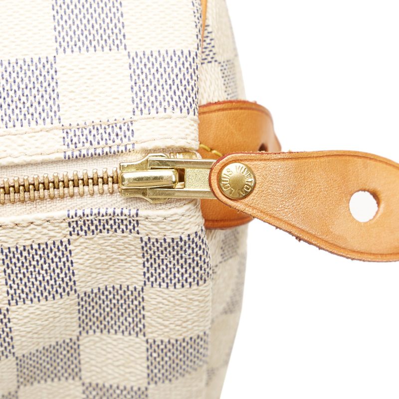 Louis Vuitton Damier Azur Speedy 35 (SHG-tygh9g) - Image 9