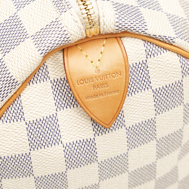 Louis Vuitton Damier Azur Speedy 35 (SHG-tygh9g) - Image 6