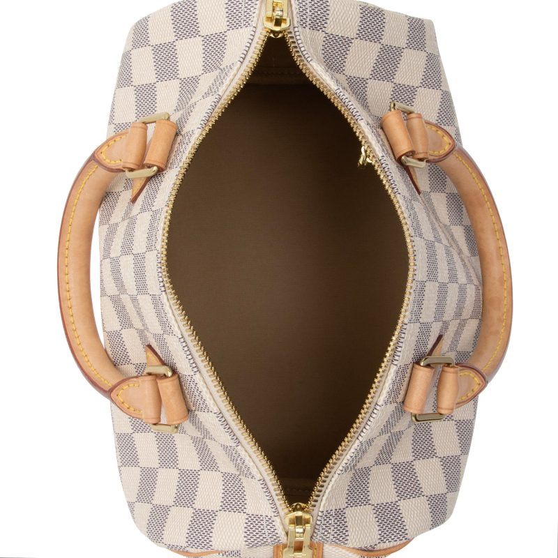 Louis Vuitton Damier Azur Speedy Bandouliere 25 Satchel (SHF-CfGVyC) - Image 6