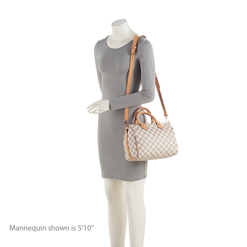 Louis Vuitton Damier Azur Speedy Bandouliere 25 Satchel (SHF-CfGVyC) - Image 4