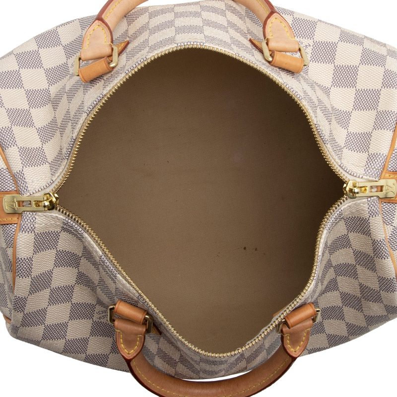 Louis Vuitton Damier Azur Speedy Bandouliere 30 Satchel (SHF-es0MQN) - Image 7
