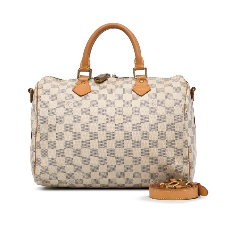 Louis Vuitton Damier Azur Speedy Bandouliere 30 (SHG-hNnwSa) - Image 4