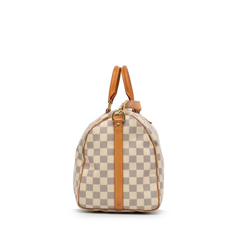 LOUIS VUITTON Damier Azur Speedy Bandouliere 35 Hand Bag N41002 LV Auth 39036 - Image 3