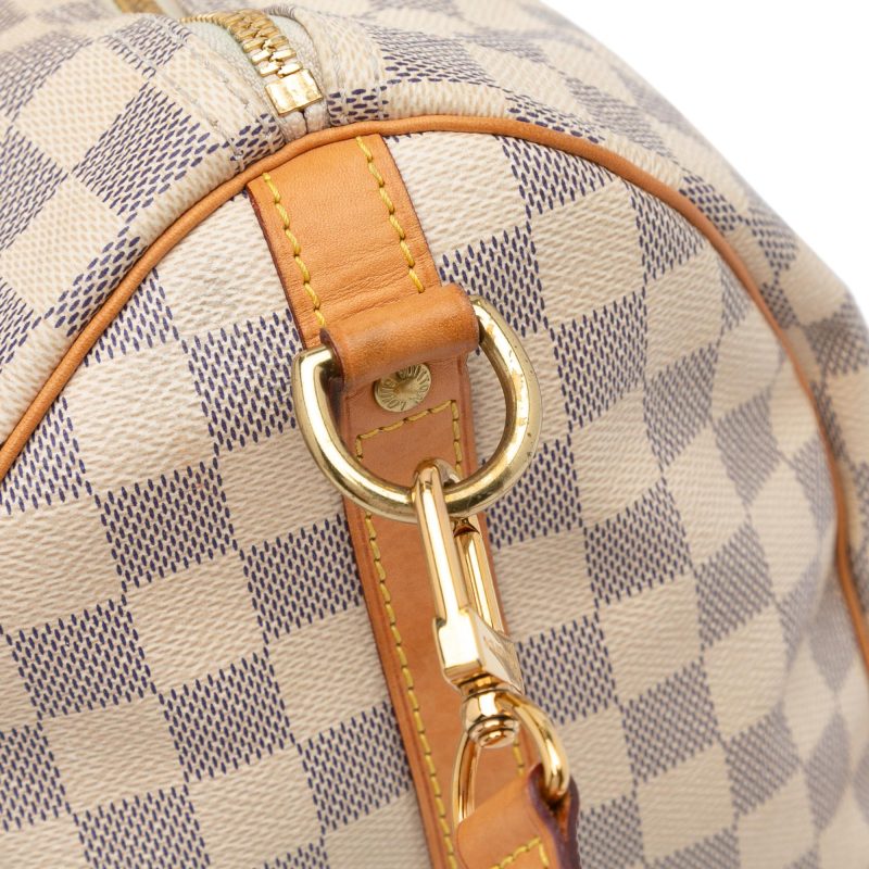 LOUIS VUITTON Damier Azur Speedy Bandouliere 35 Hand Bag N41002 LV Auth 39036 - Image 11