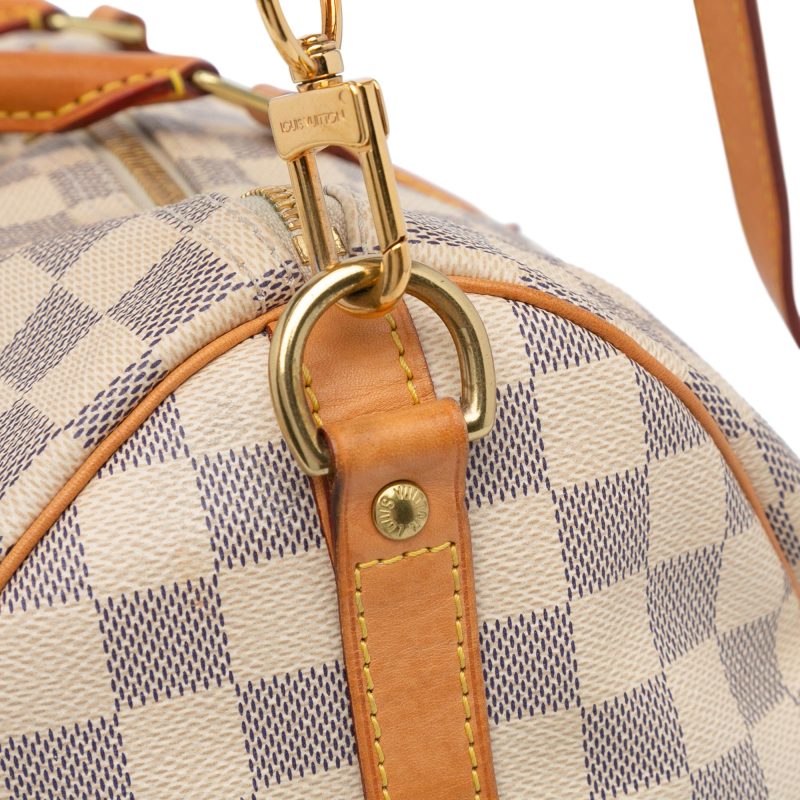 LOUIS VUITTON Damier Azur Speedy Bandouliere 35 Hand Bag N41002 LV Auth 39036 - Image 13