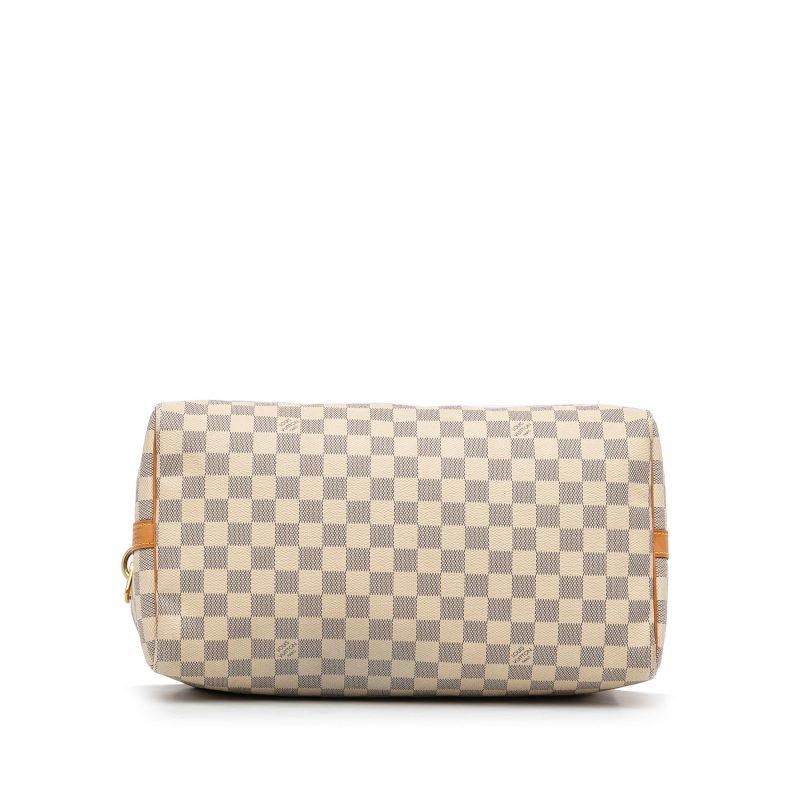LOUIS VUITTON Damier Azur Speedy Bandouliere 35 Hand Bag N41002 LV Auth 39036 - Image 6
