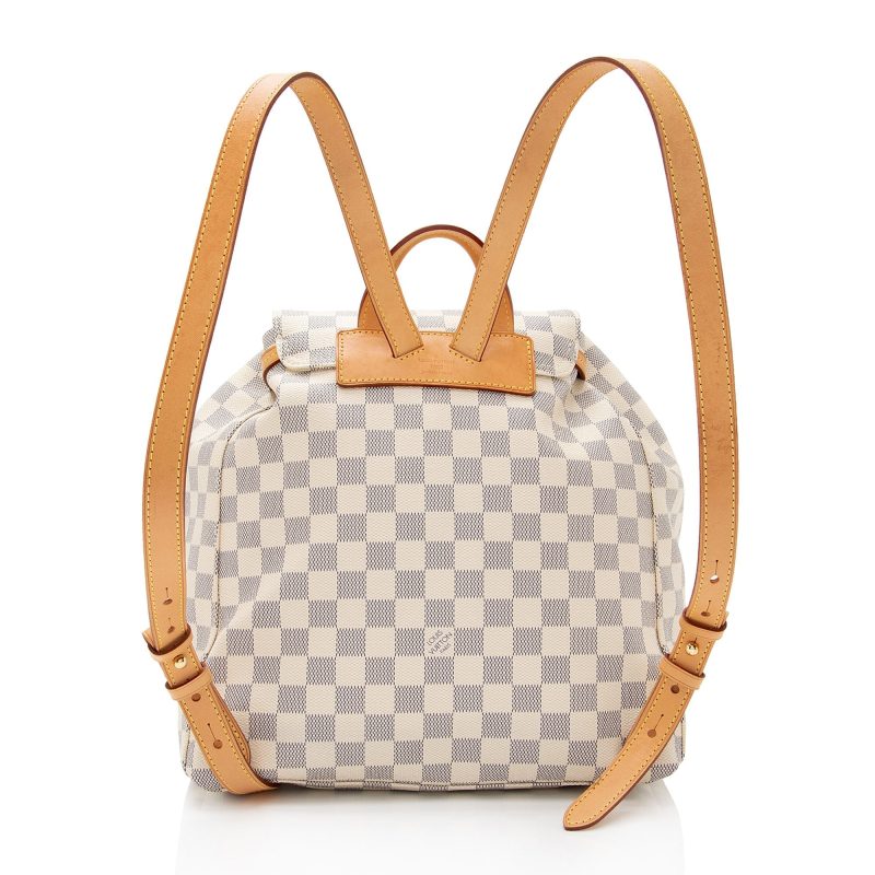 Louis Vuitton Damier Azur Sperone Backpack (SHF-4f0xqS) - Image 2