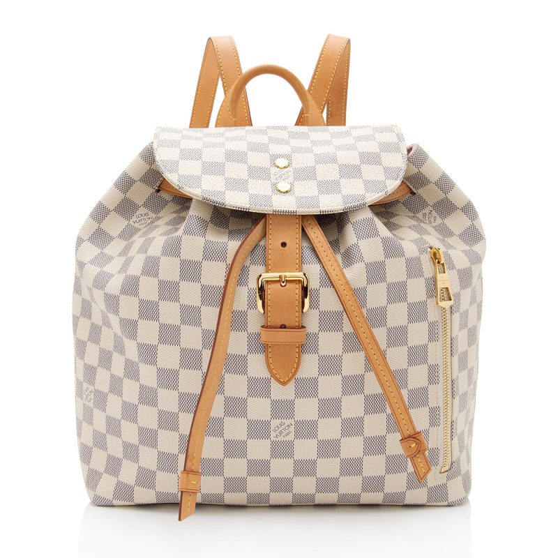 Louis Vuitton Damier Azur Sperone Backpack (SHF-x7ZaCT)