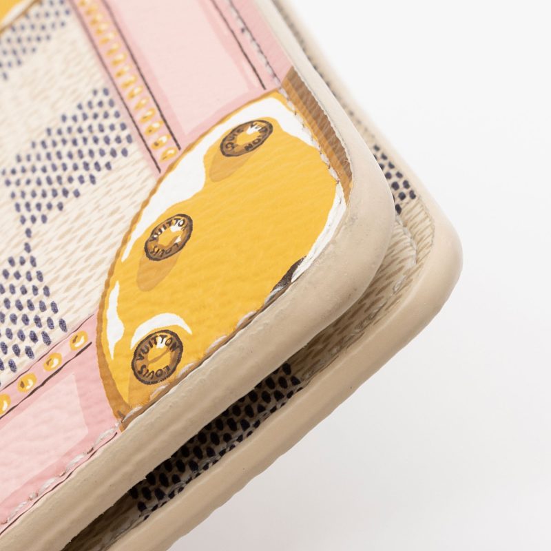 Louis Vuitton Damier Azur Summer Trunk Pochette Weekend Crossbody Bag (SHF-6YST27) - Image 10