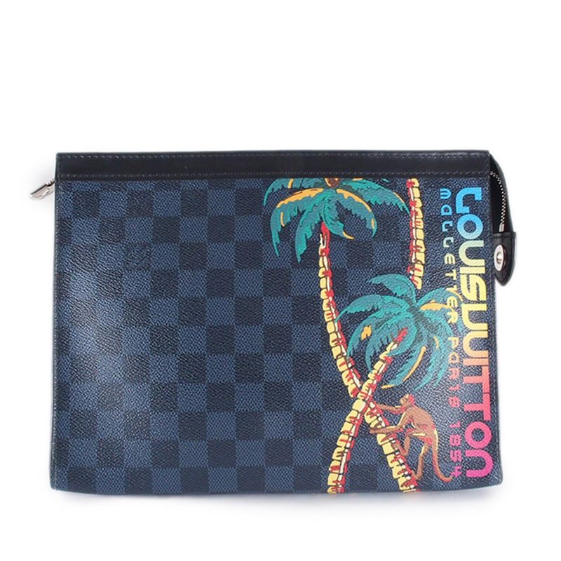 Louis Vuitton Damier Cobalt Jungle Pochette Voyage MM (SHG-GIqKlV) - Image 8