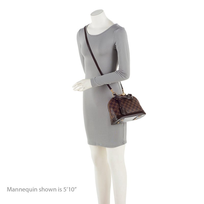 Louis Vuitton Damier Ebene Alma BB Satchel (SHF-20611) - Image 4