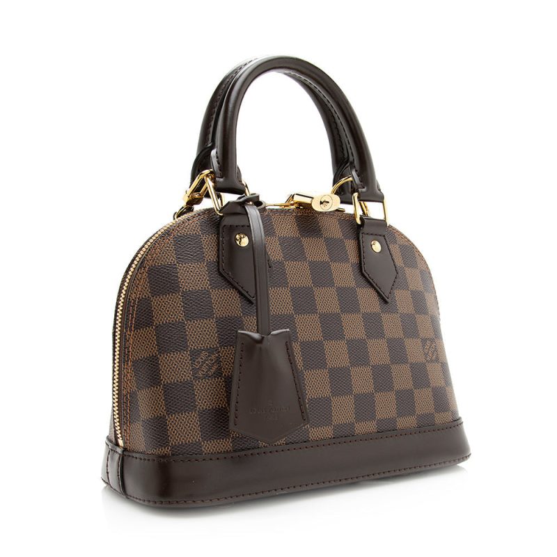 Louis Vuitton Damier Ebene Alma BB Satchel (SHF-20611)