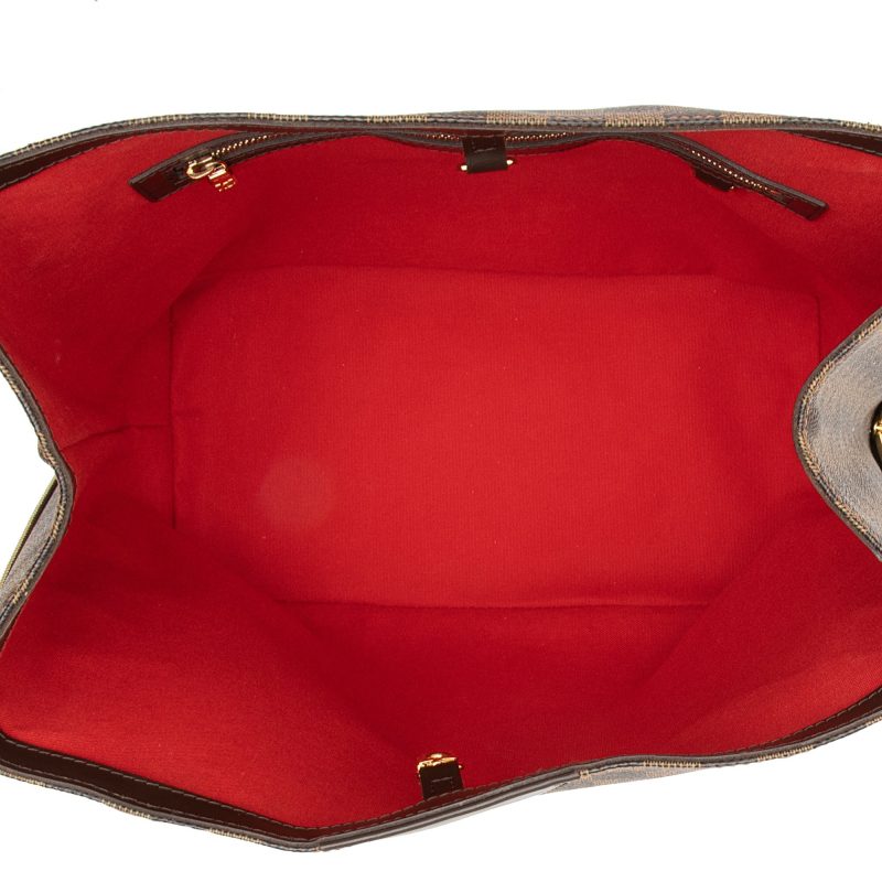 Louis Vuitton Damier Ebene Cabas Rivington Tote (SHF-mfM0N7) - Image 6