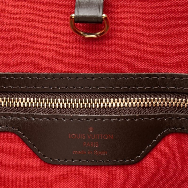 Louis Vuitton Damier Ebene Cabas Rivington Tote (SHF-mfM0N7) - Image 7