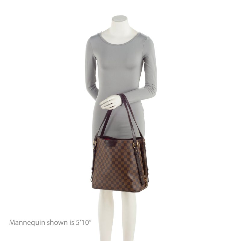 Louis Vuitton Damier Ebene Cabas Rivington Tote (SHF-mfM0N7) - Image 4
