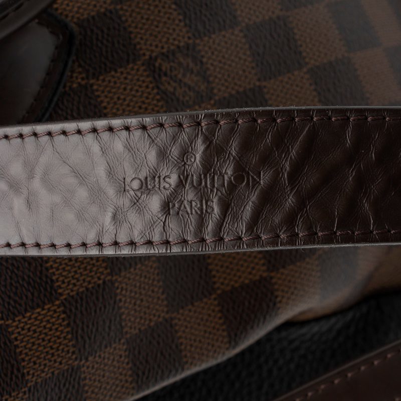 Louis Vuitton Damier Ebene Cuir Taurillon Normandy Satchel (SHF-23318) - Image 10