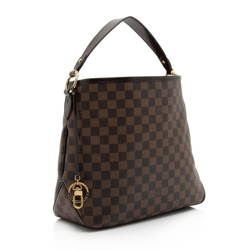 Louis Vuitton Damier Ebene Delightful PM Shoulder Bag (SHF-uNOPny)