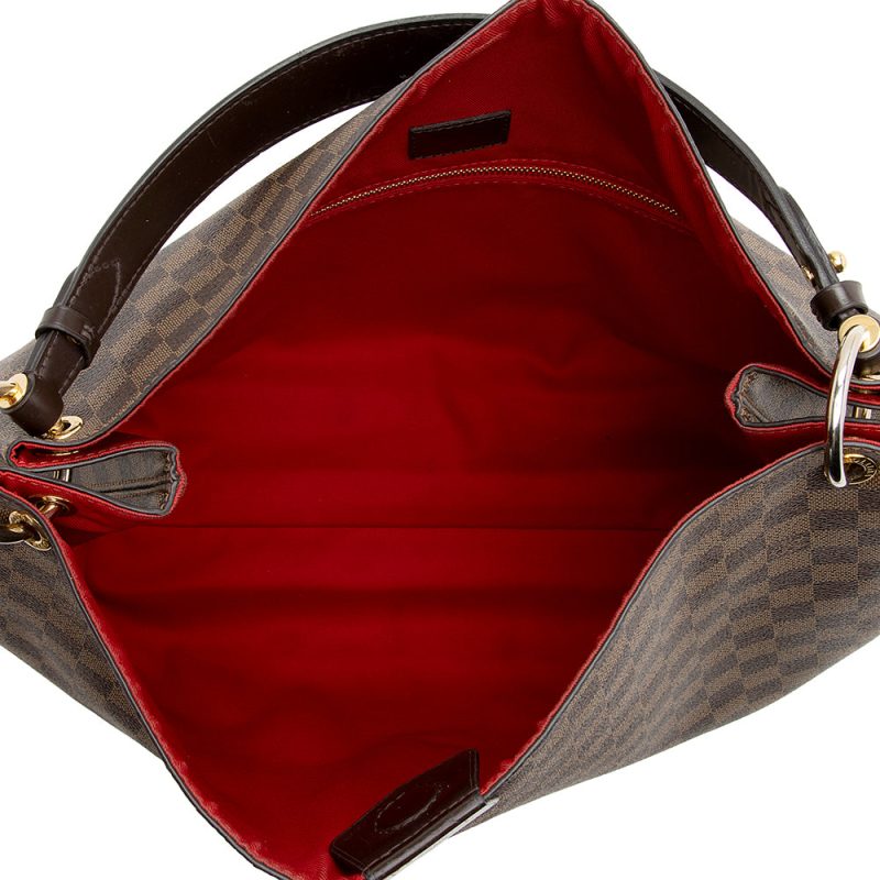 Louis Vuitton Damier Ebene Graceful MM Hobo (SHF-21399) - Image 6