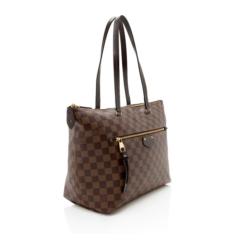 Louis Vuitton Damier Ebene Iena MM Tote (SHF-23445)