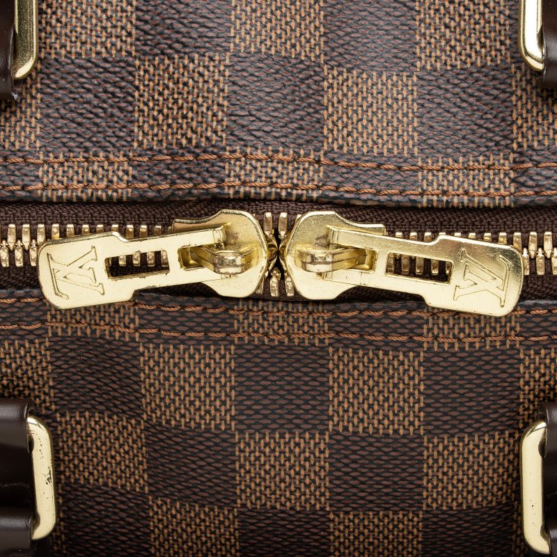 Louis Vuitton Damier Ebene Keepall Bandouliere 45 Duffel Bag (SHF-22790) - Image 8