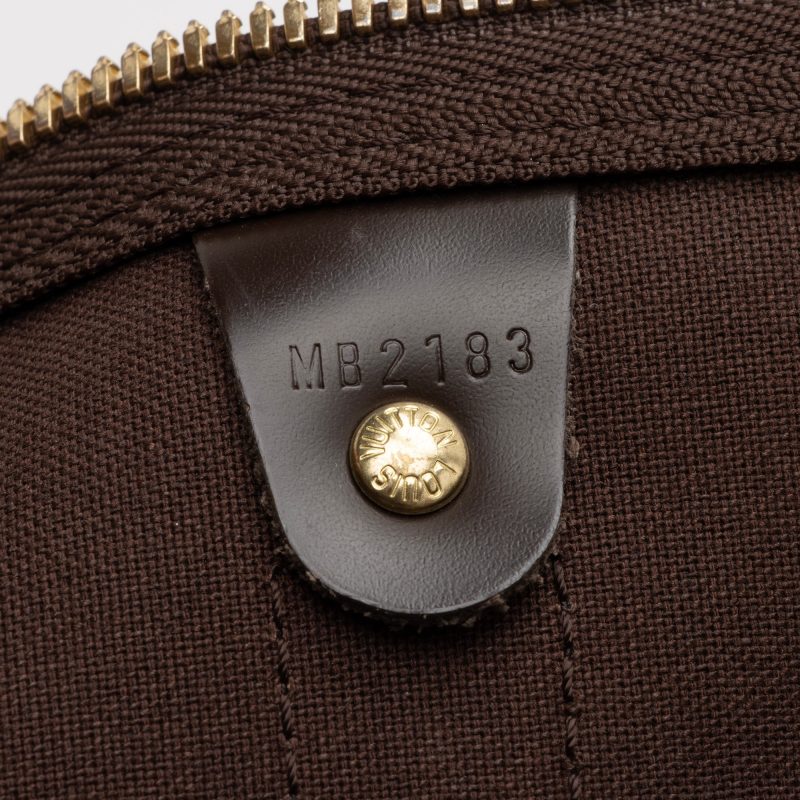 Louis Vuitton Damier Ebene Keepall Bandouliere 45 Duffel Bag (SHF-22790) - Image 5