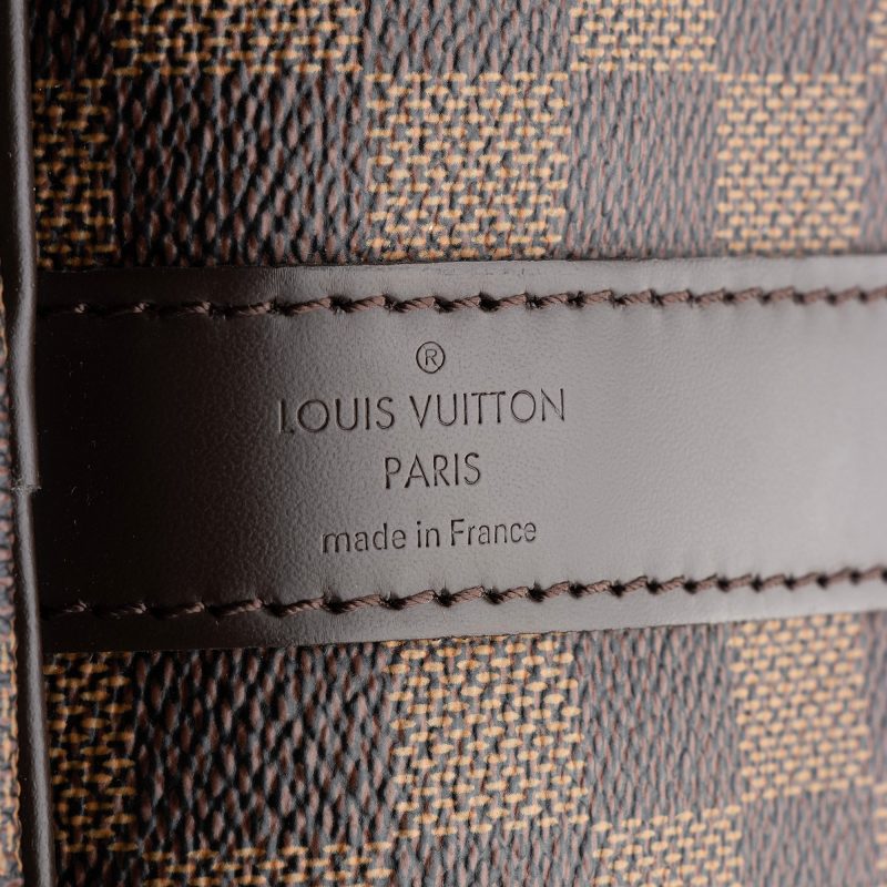 Louis Vuitton Damier Ebene Keepall Bandouliere 45 Duffel Bag (SHF-22790) - Image 7