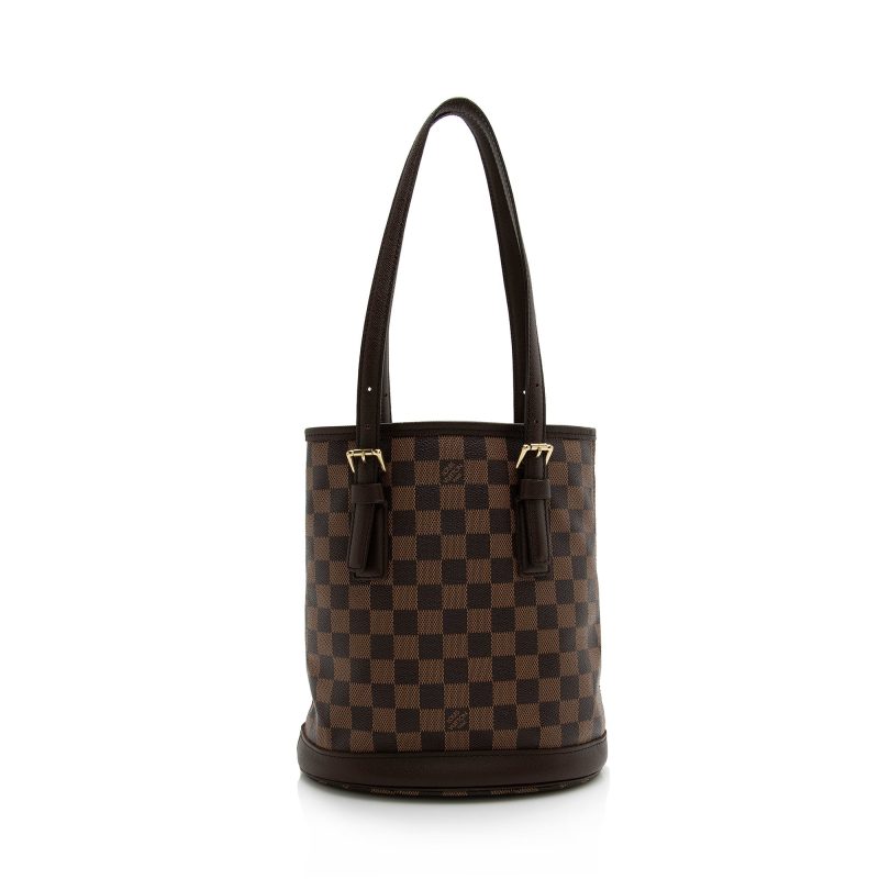 Louis Vuitton Damier Ebene Marais Bucket Tote (SHF-22212) - Image 2