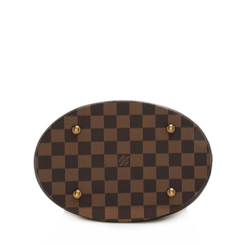 Louis Vuitton Damier Ebene Marais Bucket Tote (SHF-22212) - Image 3