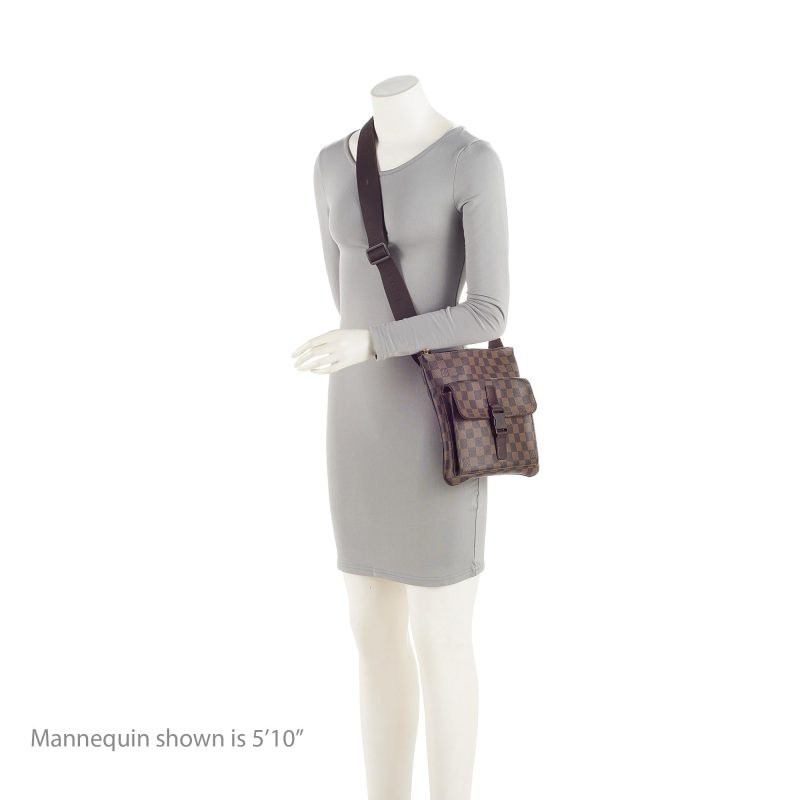 Louis Vuitton Damier Ebene Melville Crossbody Bag (SHF-a27JVY) - Image 4