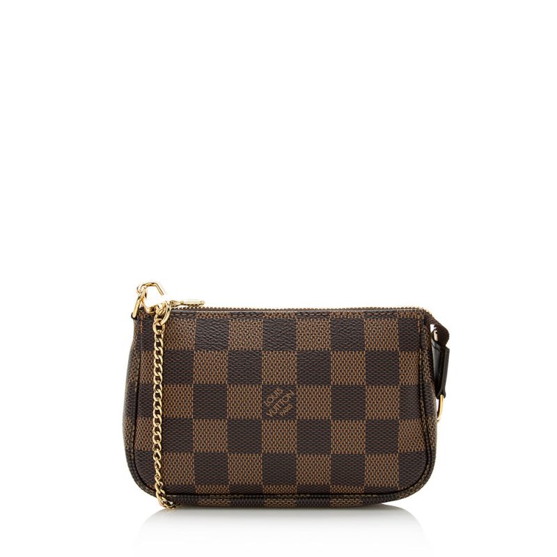 Louis Vuitton Damier Ebene Mini Pochette Accessoires (SHF-21962) - Image 9