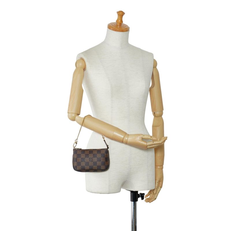 Louis Vuitton Damier Ebene Mini Pochette Accessoires (SHG-kC7aIP) - Image 4