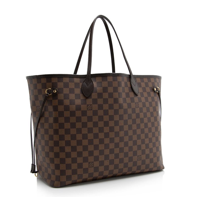Louis Vuitton Damier Ebene Neverfull GM Tote (SHF-21286)