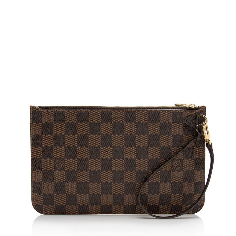 Louis Vuitton Damier Ebene Neverfull MM Pochette (SHF-21966) - Image 2