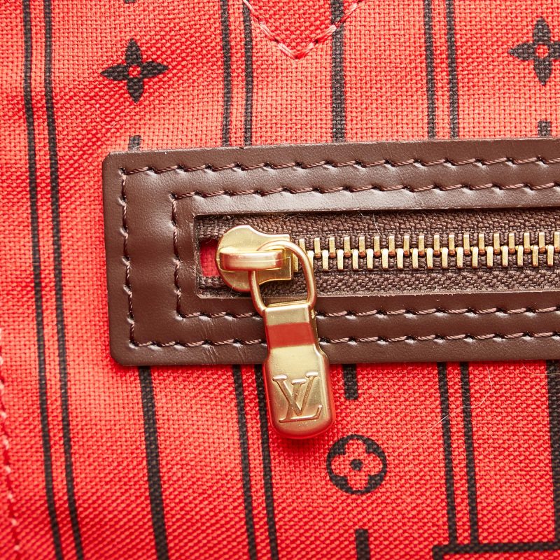 Louis Vuitton Damier Ebene Neverfull MM (SHG-37015) - Image 8