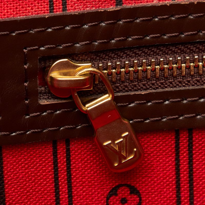 Louis Vuitton Damier Ebene Neverfull MM (SHG-chzDX1) - Image 9