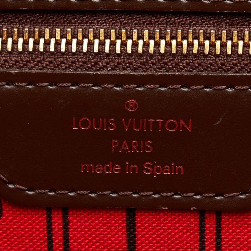 Louis Vuitton Damier Ebene Neverfull MM (SHG-chzDX1) - Image 6