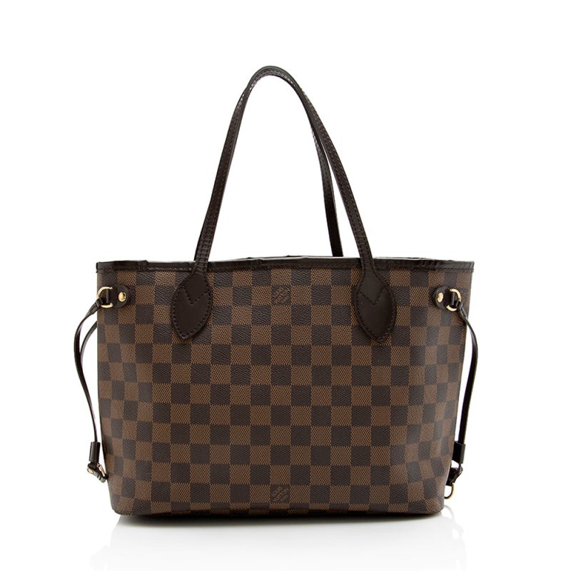 Louis Vuitton Damier Ebene Neverfull PM Tote (SHF-18296) - Image 2