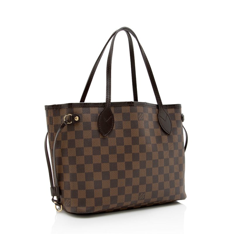 Louis Vuitton Damier Ebene Neverfull PM Tote (SHF-18296)