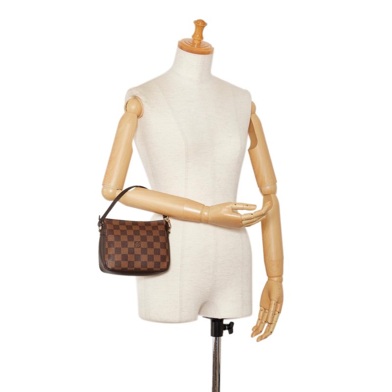 Louis Vuitton Damier Ebene Pochette Trousse (SHG-S0DgmG) - Image 4