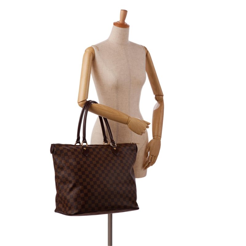 Louis Vuitton Damier Ebene Saleya GM (SHG-Ak1ZIk) - Image 4