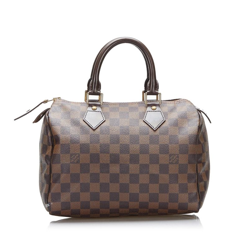 Louis Vuitton Damier Ebene Speedy 25 (SHG-wuTgrY) - Image 2