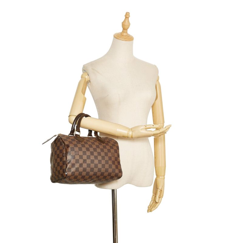 Louis Vuitton Damier Ebene Speedy 25 (SHG-wuTgrY) - Image 4